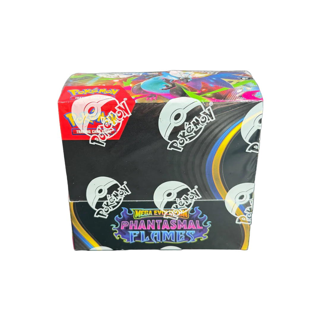Pokémon TCG Mega Evolution Phantasmal Flames Booster Box ENG en vente au Maroc sur Collectorshop.ma