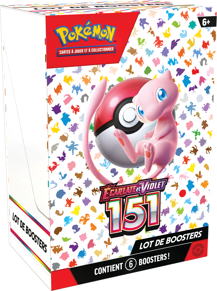 Bundle 6 Boosters Pokémon EV3.5 – 151 officiel
