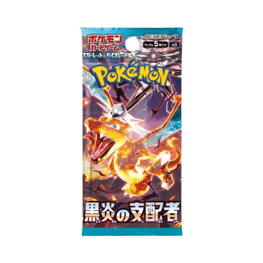 Booster Pokémon Ruler of the Black Flame japonais SV3 scellé Charizard ex Dark-type