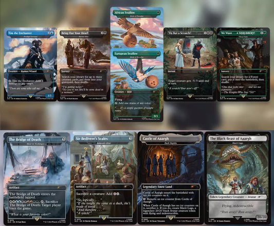 Secret Lair Monty Python and The Holy Grail Foil – Pack Complet Volume 1 + Volume 2 – Edition Limitée