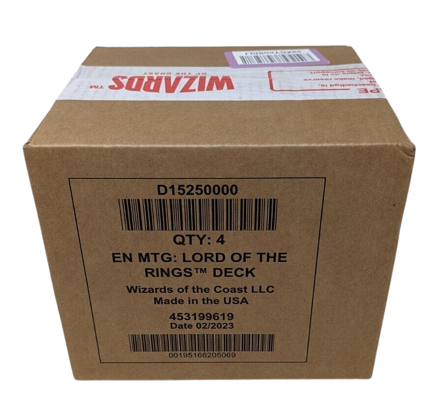 Bundle MTG LOTR Commander – 4 Decks officiels