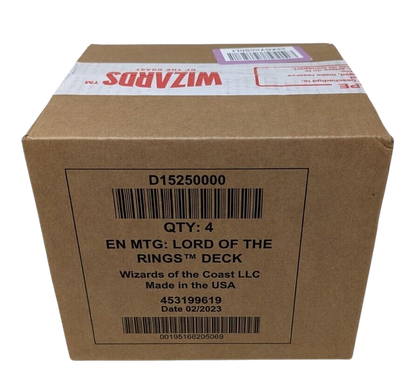 Bundle MTG LOTR Commander – 4 Decks officiels