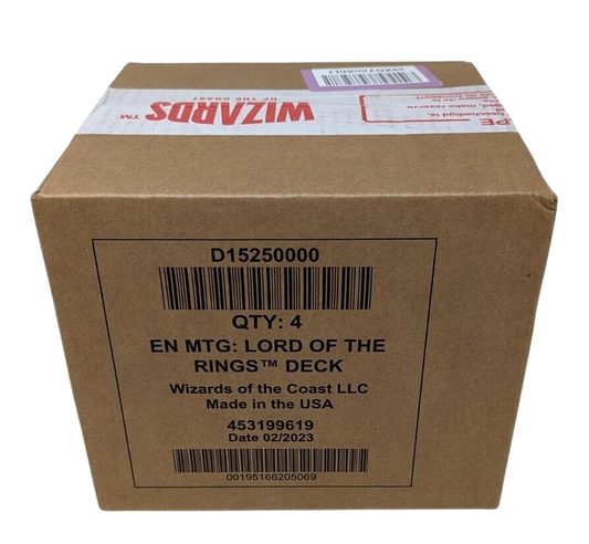 Bundle MTG LOTR Commander – 4 Decks officiels