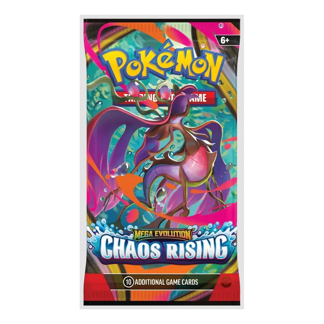Booster Pokémon Méga-Évolution Chaos Rising ME04 ENG disponible au Maroc sur Collectorshop.ma
