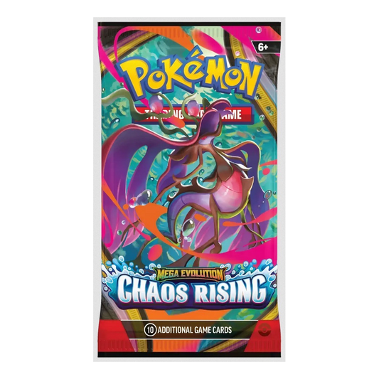Booster Pokémon Méga-Évolution Chaos Rising ME04 ENG disponible au Maroc sur Collectorshop.ma