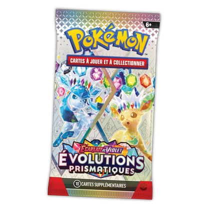 Booster Pokémon Évolutions Prismatiques EV8.5 – Extension spéciale CollectorShop Maroc
