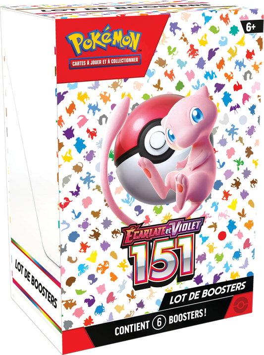 Bundle 6 Boosters Pokémon EV3.5 – 151 officiel

