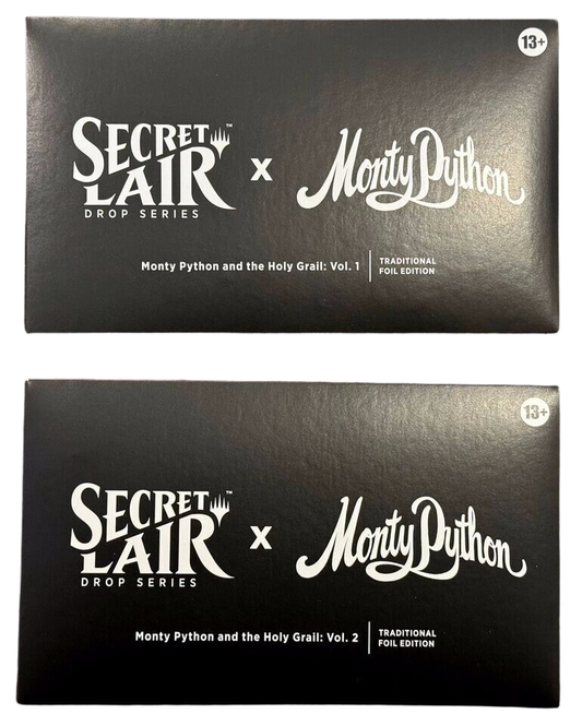 Secret Lair Monty Python and The Holy Grail Foil – Pack Complet Volume 1 + Volume 2 – Edition Limitée