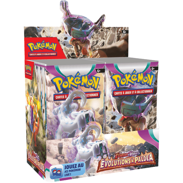 Display Pokémon Évolutions à Paldea EV02 Écarlate & Violet


