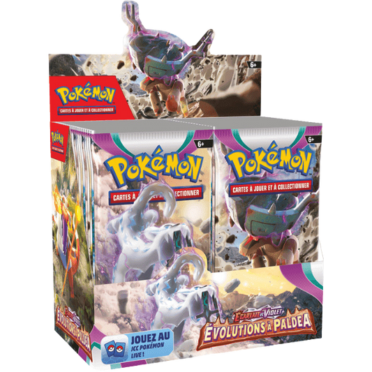 Display Pokémon Évolutions à Paldea EV02 Écarlate & Violet


