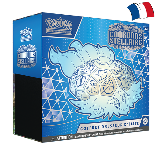 Coffret Dresseur d'Élite Pokémon Couronne Stellaire officiel

