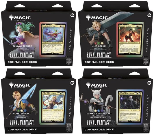 MTG Final Fantasy Commander Bundle – 4 Decks officiels