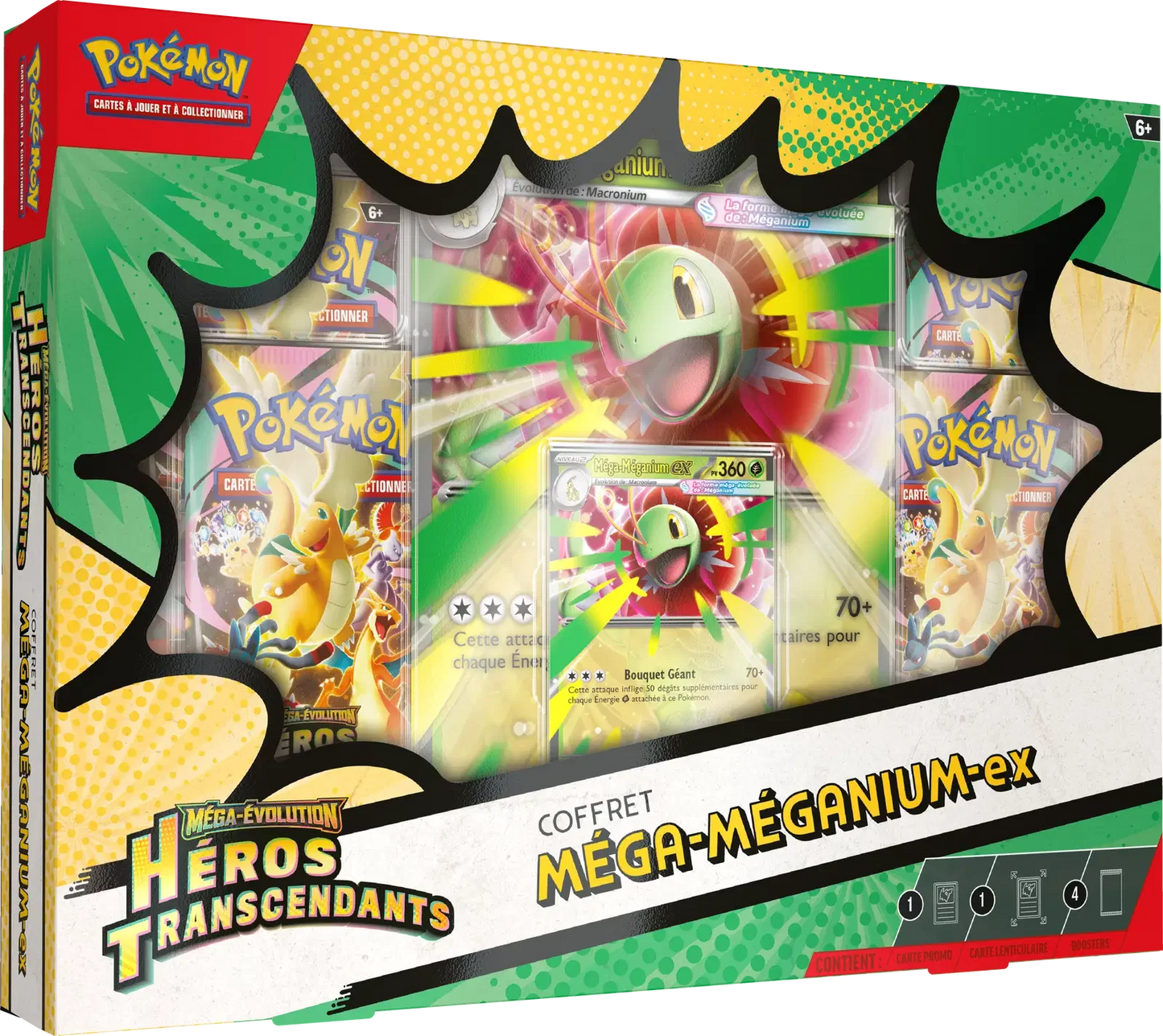 Coffret Pokémon Méga Méganium ex officiel disponible au Maroc