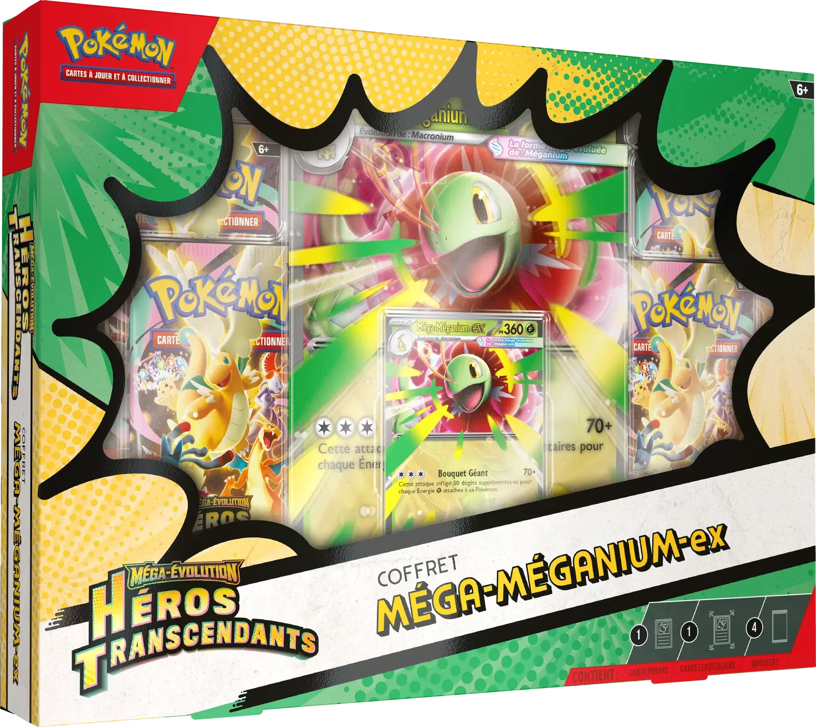 Coffret Pokémon Méga Méganium ex officiel disponible au Maroc