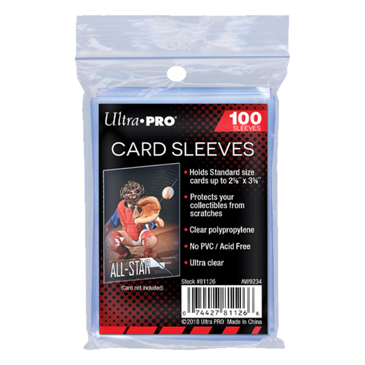 Ultra Pro Clear Card Sleeves – Protèges-cartes transparents Standard TCG | CollectorShop Maroc - COLLECTORSHOP.MA