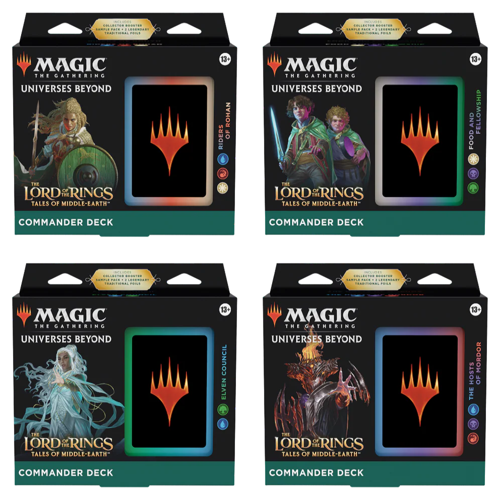 Bundle MTG LOTR Commander – 4 Decks officiels