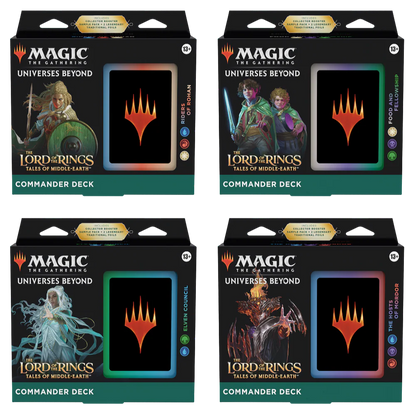 Bundle MTG LOTR Commander – 4 Decks officiels