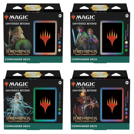 Bundle MTG LOTR Commander – 4 Decks officiels
