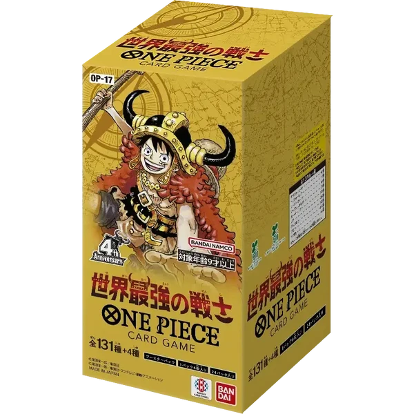 One Piece OP-17 The World's Strongest Warriors Booster Box Japanese 24 boosters