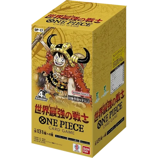 One Piece OP-17 The World's Strongest Warriors Booster Box Japanese 24 boosters