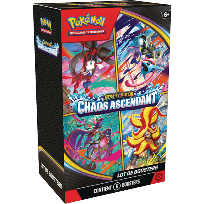 Bundle 6 boosters Pokémon Chaos Ascendants français