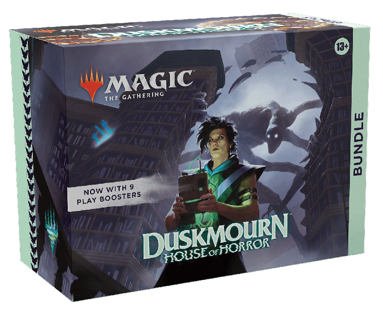 mtg-duskmourn-house-of-horrors-bundle-9-boosters-promo-foil-terrain-spindown-maroc-collectorshop