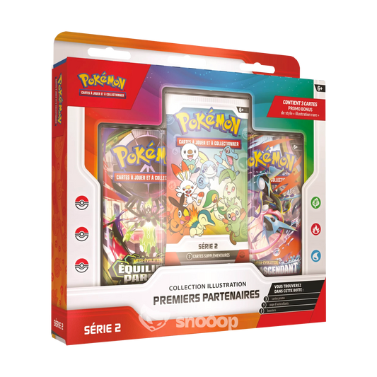 Coffret Collection Illustration Premiers Partenaires Série 2 Pokémon français