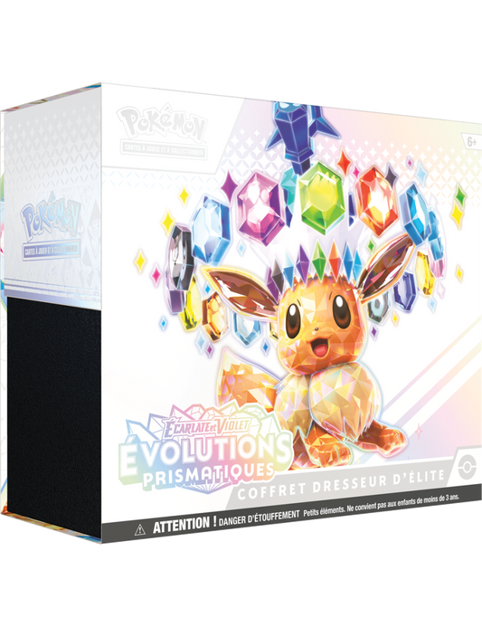 Coffret Dresseur d'Élite Pokémon Évolutions Prismatiques officiel

