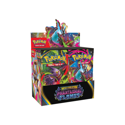 Pokémon TCG Mega Evolution Phantasmal Flames Booster Box ENG en vente au Maroc sur Collectorshop.ma