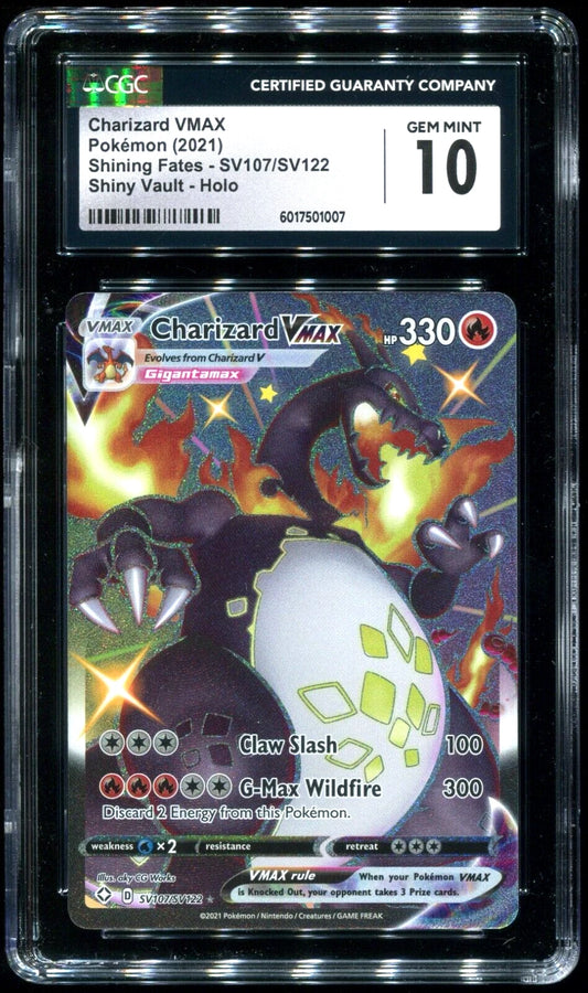 Charizard VMAX SV107/SV122 CGC 10 | Shining Fates | Pokemon TCG - BGS - COLLECTORSHOP.MA